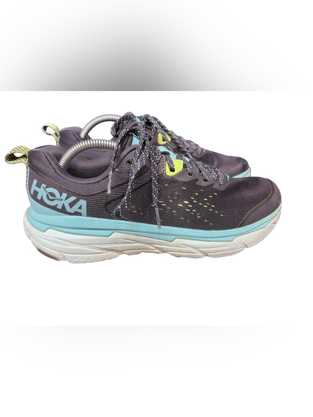Hoka challenger ATR 6 Women size 10.5 B Black & Teal Athletic Sneakers - Picture 2 of 6